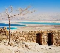 Old Fortress in Masada near the Dead Sea Old Fortress in Masada near the Dead Sea